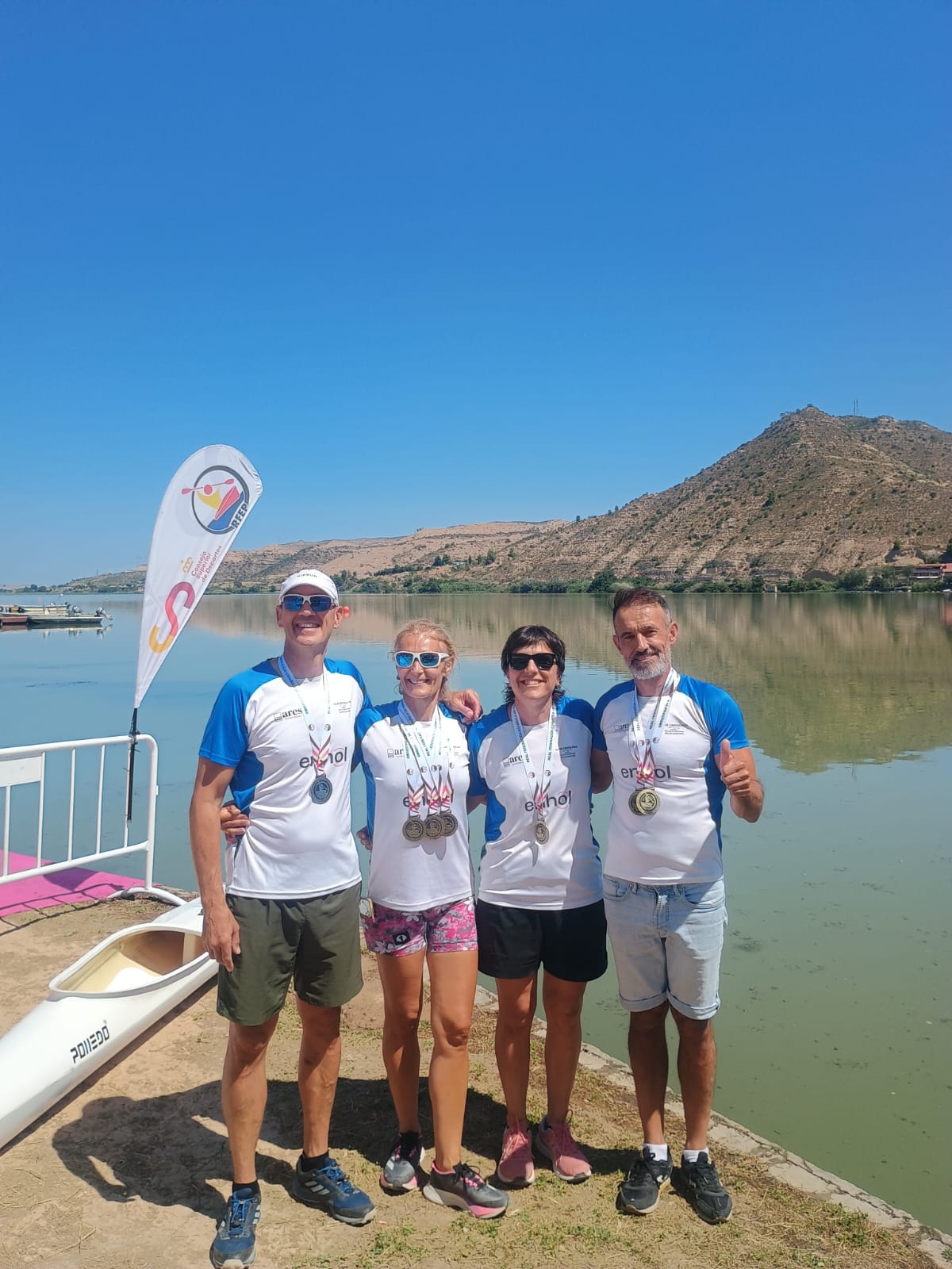 El club Enhol Ebrokayak ha participado en el Campeonato de Espa&ntilde;a Master Sprint y Short Race